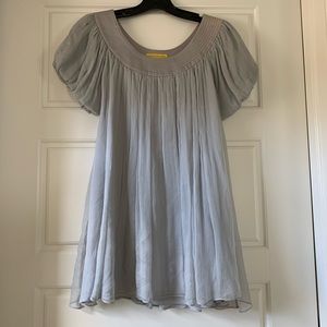 #35 Catherine Malandrino 100% silk short sleeve blouse